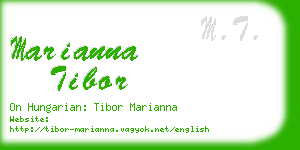 marianna tibor business card